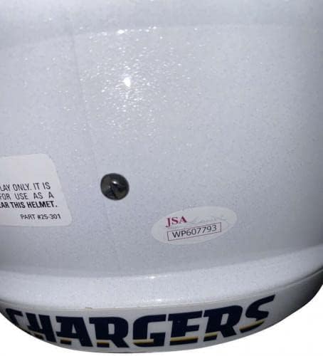 Joey Bosa assinou o capacete de Chargers Auto Chargers JSA - Capacetes NFL autografados