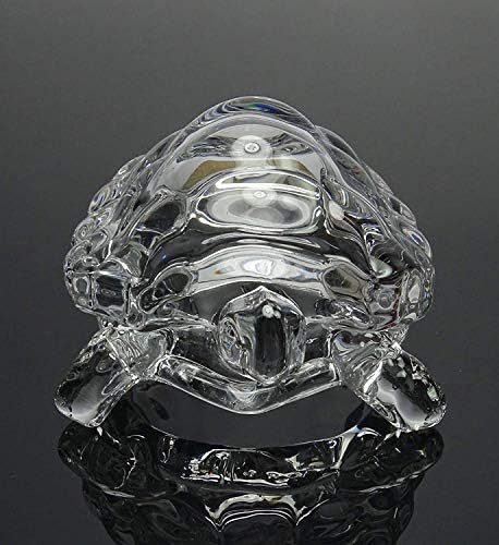 Estátua de vidro de tartaruga de tartaruga nygt vastu original Tartaruga de cristal clara Presente de boa saúde para a paz