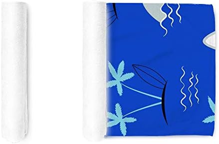 Face Towel Hand Pano Terry Toalhas Sea Decoração de banho sem costura Presente para Hotel-Spa-Kitchen Multi-Purpose, macio e