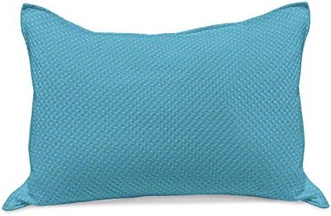 Ambesonne Stars Kilt Quilt Cobro de travesseira, padrão abstrato contínuo de elementos geométricos de Mini Star Motifs,