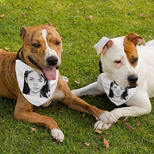 Garota beautiful Pet Bandana Collar - Art Design Scarf Collar - Design gráfico Dog Bandana - L