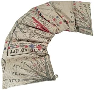 Microwavable Lovewrap Wrap Wrap - Sem século 6 x 24 - semente de linho - Acalme a dor muscular Dor - Algodão macio natural