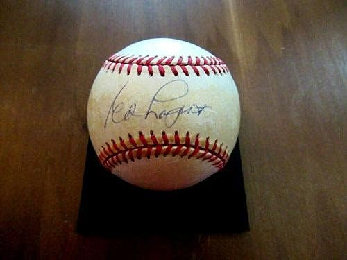 Eddie Ed Lopat 5x WSC Yankees Pitcher Signed Auto VTG Game usado OAL Baseball JSA - MLB Game Usado Baseballs