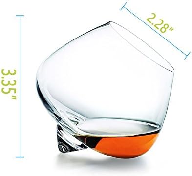 Copos de uísque de uísque de Ecentaur Whisky com xícaras de vidro com vidro de 2 copos de cristal antiquado para beber coquetéis irlandeses