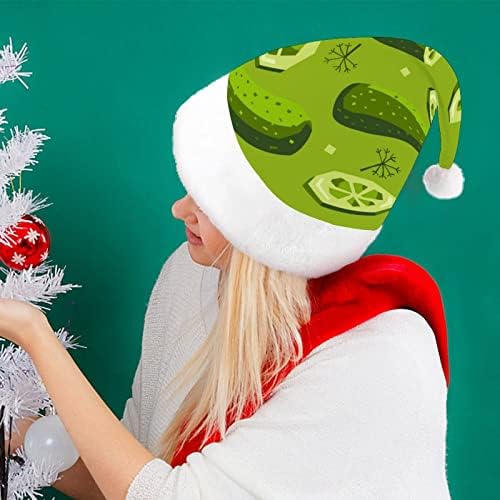 Pickles e Dill Christmas Hat Hat Papai Noel para adultos unissex Comfort Classic Xmas Cap para o feriado de festa de Natal