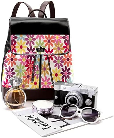 Mochila laptop vbfofbv, mochila elegante de mochila de mochila casual bolsa de ombro para homens, colorida Daisy Floral Modern