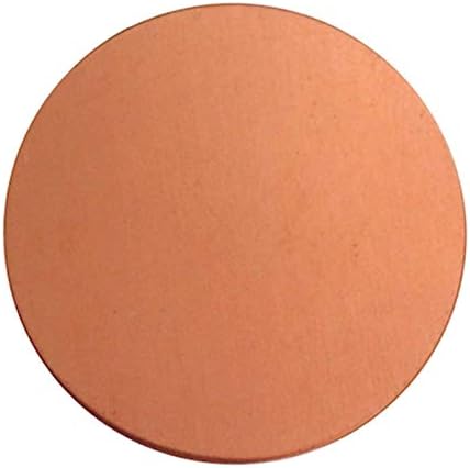 Lucknight Copper Disc folha de disco redonda Circular Placa de junta Circular H62 Cobper CNC Metal que trabalha na espessura de matérias -primas de 2,5 mm