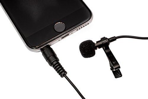 Lavalier Microfone-On lapela de lapela de 58 Durbpro 58 MIC MIC MIC MIC para iPhone, iPad, iPod touch, samsung Android, MacBook, iMac e Windows Smartphones Podcast.