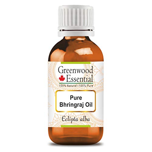 Greenwood Essential Pure Bhringraj Oil Premium Teraphic Grade para cabelos, pele e aromaterapia 10ml