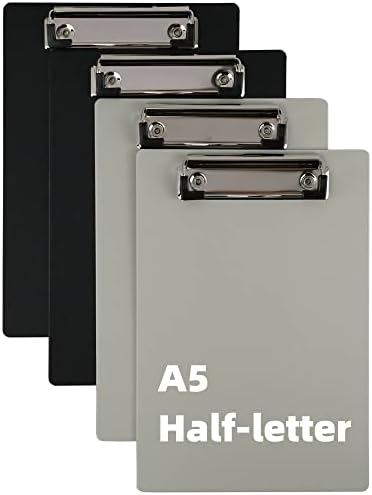 Black A5 6 x 9 meia carta portátil quadros de clipas portátil pp placas de mensagens mesemodes blocos de menu blocos escrevendo