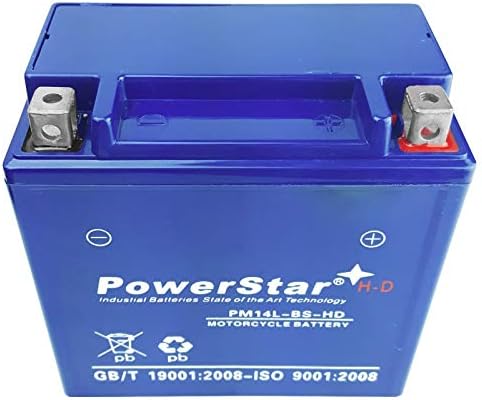 PowerStar H-D Bateria de substituição para Harley XL883L SPORSTER 883 YTX14L-BS