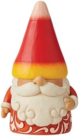 Enesco Jim Shore Heartwood Creek Candy Corn Gnome Small, mas doce estatueta, 5,75 polegadas, multicolor