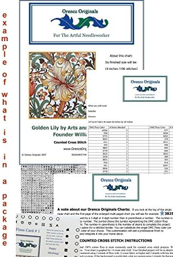 ORENCO ORIENVALS FALLOUR DO RENARD FISH de Renard 20 Countd Cross Stitch Pattern