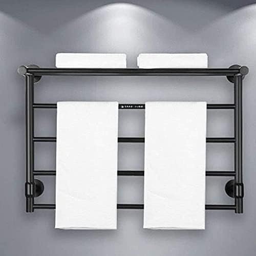 Omoons Over the Door Towel Rack - Rail de toalha com 4 degraus para toalhas de banho, toalhas de chá ou roupas - sobre o trilho de toalha da porta - alumínio do espaço