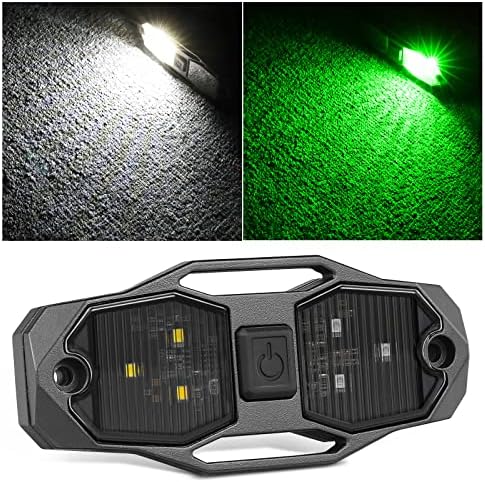 Luzes internas universais UTV, luzes da barra de rolagem utv utv utv luz com switch utilidade luminos de gaiola utv luz interior para rzr can -am sxs polaris ranger general - cor branca/verde