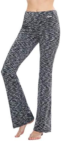 Nirlon Womens Bootcut Yoga Pants - Calças de perna larga para mulheres calças de ioga de bootcut suaves e respiráveis ​​para