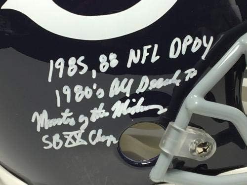 Mike Singletary assinou o capacete FS Bears Samurai Mike/Ministro da Defesa/Hof JSA - Capacetes NFL autografados