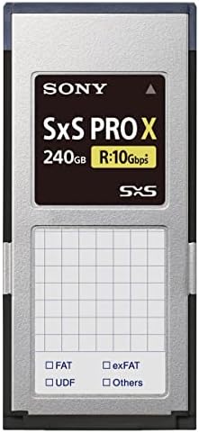 Sony 240GB SXS Pro x Memory Card, 1250MB/S Leia, 600 MB/s Write