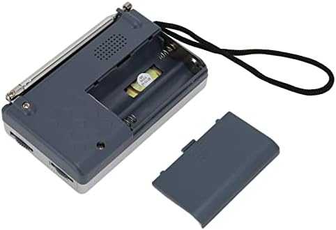 Rádio AM FM portátil, Compact Handheld Transistor Radios Player, operado por 2 bateria AA, embutida no alto -falante com fone de ouvido,