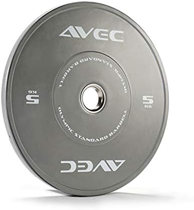 1 par - discos de peso olímpico de barra de borracha completa, placa de peso profissional de competição, diâmetro padrão