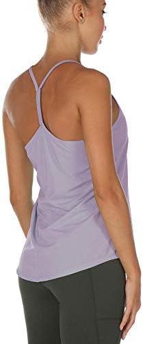 Tampas de treino da Icyzone para mulheres - Exercício atlético Tops de ioga abrem as camisas de corrida de tiras traseiras