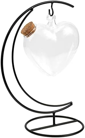 Patkaw 1 conjunto em forma de coração Ornamento de garrafa de garrafa de garrafa de garrafa de vidro garrafa de jarra de vidro