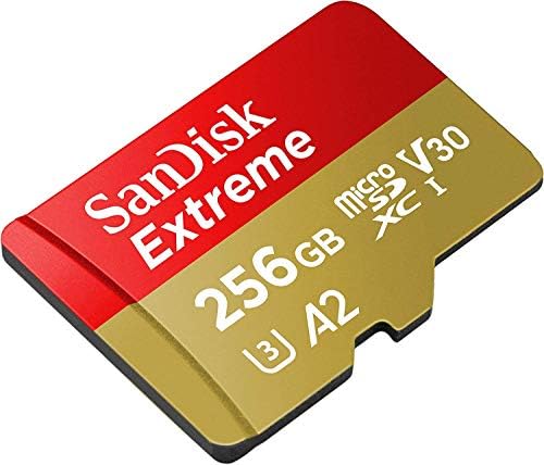 Cartão de memória microSD de 256 GB de Sandisk Extreme para GoPro Hero 9 Black Action CAM HERO9 SDXC UHS-1 V30 A2 Pacote com