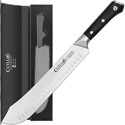 Cutluxe Bullnose Breaking Knife & Foning Knife - Aço alemão de alto carbono forjado - Tang completo e Navia Sharp - Design