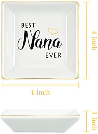 Presentes para Nana Ring Prato Melhor Nana de todos