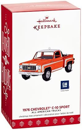 Hallmark 1795qx9242 GM All-American Trucks 23 1976 Chevrolet C-10 Chevy Sport Ornamentos de Natal