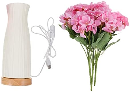 OSALADI 1 SET VASE TABELA LUDER DO LED DE TABELA Decoração de desktop Decorações iluminadas para casa Valentim S Lâmpada