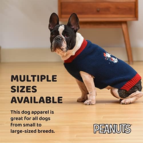 Amendoins para animais de estimação Snoopy como um suéter de cachorro, pequeno | Camisa de cachorro para cães de roupas de cachorro macio e confortável | Camisola de cachorro pequeno bisbilho