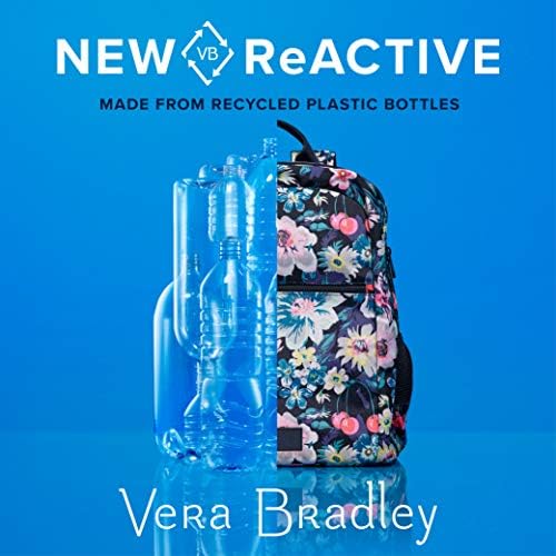Vera Bradley Feminino Reciclagem Aument Up Up Reactive Compact Crossbody Burse com proteção RFID