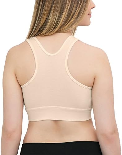 Kindred Bravamente francês Terry Racerback Sleep Bra e pacote de mama lavável orgânico