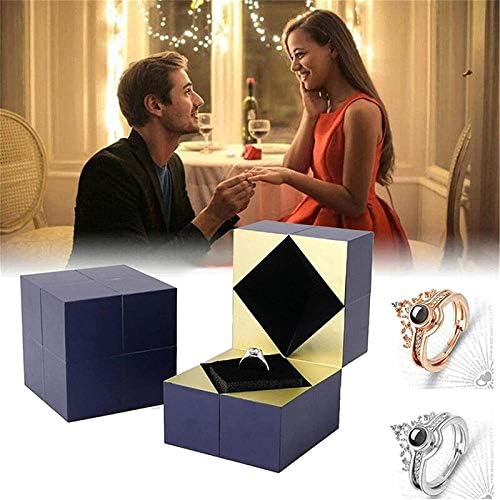 Caixa de jóias criativas de anel e quebra -cabeça, pulseira e caixa de jóias de quebra