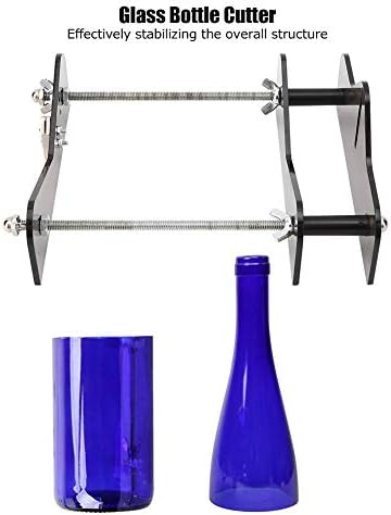 Cortador de garrafas de vinho, ferramenta de corte de garrafa de garrafa de rolante de alta força para artesanato para cortar garrafas e potes para garrafas de cerveja