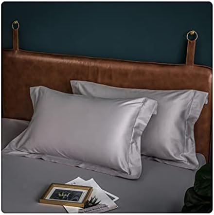 N/A Passagem de seda Capa de seda 48cmx74cm de cor sólida travesseiro de seda natural Capa de travesseiro de cama de cama Fácil de limpar