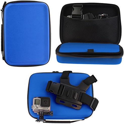 Navitech Blue Hovery Duty Roughged Case/capa compatível com a câmera esportiva de ação à prova d'água DBPower