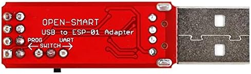 Wishiot 5pcs ESP8266 ESP-01S 4MB Módulo de transceptor serial sem fio WiFi com 2pcs USB para ESP-01S Programador de adaptador