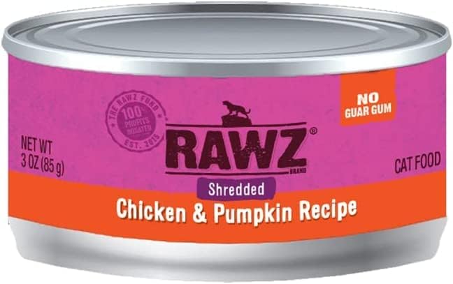 Rawz Natural Premium Canned Cat Food molhado pacote de frango de embalagem - 4 sabores - com hotspot Pets Food Bowl -