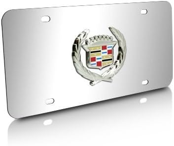 AU Tomotivo de Gold Cadillac Classic Logo Chrome Placa de aço inoxidável