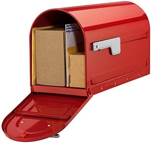 Caixas de correio arquitetônicas 7900-7R-SR Caixa de correio, vermelho