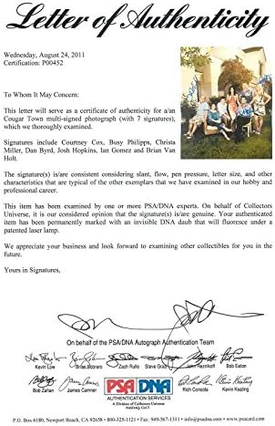 Cougar Town Courteney Cox assinou autêntico 11x14 foto psa/dna p00452