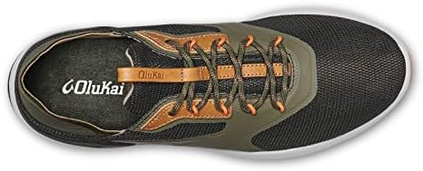 Olukai nihoa lī tênis masculino, malha respirável e leves, removíveis e laváveis ​​para os pés e Ultra-Soft Comfort Fit