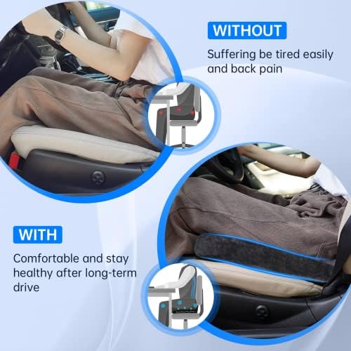 Almofada do assento do carro DRCARNOW, almofada de coccyx para aliviar o alívio da pressão da dor na região lombar. Almofada de assento por longas horas de sessão, para cadeira de escritório cadeira, para cadeira de rodas de motorista de caminhão