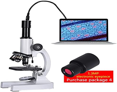 DZXCHM 640X 1280X 2000X HD Microscópio Biológico Educação Monocular de Estudantes LED LED LEITOR DE TOPELO DE TELEFONAL DE CLELOTEMENTE)