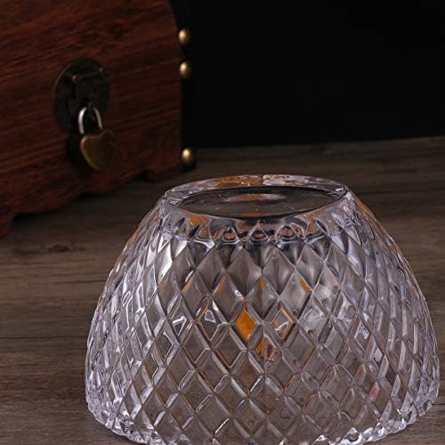Besportble Owl Shape Crystal Glass Jar Novelty Recurso sem lanches de armazenamento Contêiner Cookie Candy Bow