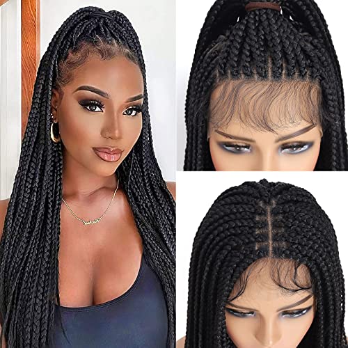 perucas trançadas de bismanhair para mulheres negras 360 barra de trança de renda cheia com cabelos de cabelos de cabelos de