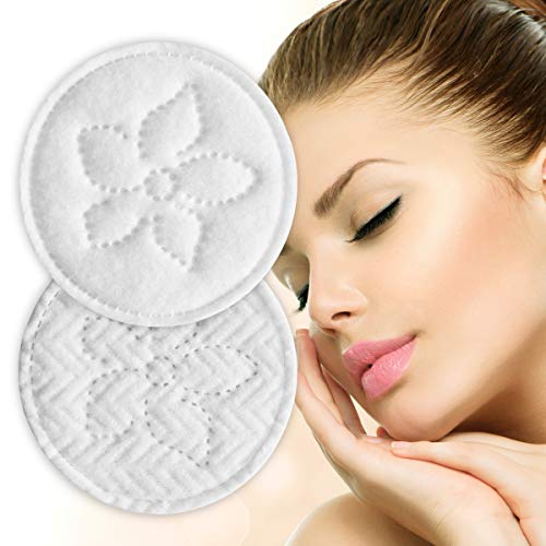 Premium algodão rodadas - removedor de maquiagem suave e suave e almofadas de limpeza para rosto, prego e cuidados