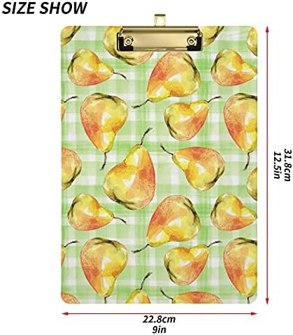 Fruit Pear Lemon Plástico Placa de transferência 9 x12.5 CLIPLICS COMBRAS